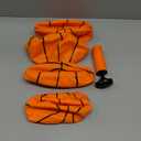 Amarlozn 6" Mini Basketball for Indoor Mini Basketball Hoop, 6 Inch Replacement Basketballs Soft Ball for Inflatable Pool Hoop, Pool Outdoor Play Game Gift Pack for Toddler Kids Adults, Orange 4 Pack