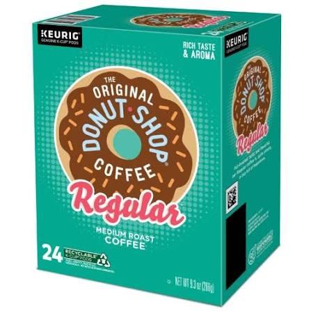 The Original Donut Shop Regular, Single-Serve Keurig K-Cup Pods, Medium Roast Coffee Pods, 96 Count, 24 Count (Pack of 4)