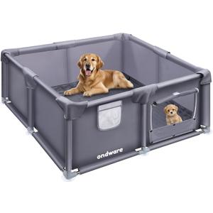 Whelping Box for Dogs and Puppies, 606030 in Whelping Supplies with Waterproof Whelping Pad for Medium Small Dogs