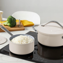 Ceramic Cookware Set Nonstick Pots and Pans Set with Lid PFAS-Free Non Toxic Cookware Set with Advanced G7 Ceramic Coating, Oven Safe Up To 500°F, Quick & Even Heat Distribution, Ivory