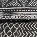 Travan 3-Piece King Quilt Set Striped Pattern Microfiber Soft Lightweight Bedding Set with Shams for All Season, Black Strips, King Size