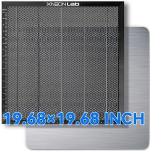 Honeycomb Laser Bed - 500 × 500 × 22mm Working Table with Aluminum Panel for XTool D1 /D1 Pro and Most Engraver Cutting Machine,Engraver Machine Accessories for Smooth Cut