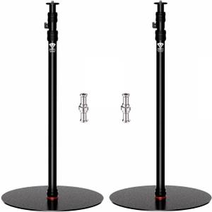 IFOOTAGE A400 Round Base Monopod, 79'' Photography Light Stand with Flat Base, Aluminum Studio Tripod Monopod Stand for Video Recording, Live Streaming, Interview, Payload 22lb (2 Pack)