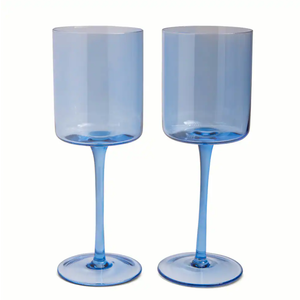 Core Home Wine Glass Set- Blue - 2 Pack - 14 oz