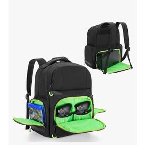 Carry Backpack Compatible with Xbox Series X/S Console, Travel Carrying Case with Separate Storage Room for Console, Headset, Controllers, Multiple Pockets for Gaming Accessories(Patent Design)