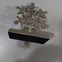 Snowflake Christmas Stocking Hangers for MantelSnowflake Christmas Stocking Holders for Fireplace Mantel Hooks Hanger for Christmas Snowflake Stockings Clip for Christmas Decoration (Snowflake)