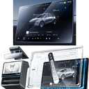 Nmoiss 3 in 1 16 New Model Y Premium & performance (2026) Screen Protector Matte 3 Psc Protector Center Display + Rear Touchscreen + Rearview Mirror Model Y