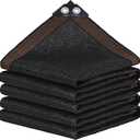 winemana Black Shade Cloth 50%, 8x10 FT Mesh Tarp - Garden Shade for Greenhouse, Patio, Vegetables, Plants Cover and Chicken Coops, Sun Shade Net for Outdoor Protection with Reinforced Grommets