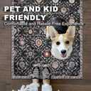 KILOCOCO 2x8 Runner Rug, Moroccan Super Soft Washable Hallway Runner Rug, Accent Print Faux Wool Kitchen Runner Rug 8 Feet Non-Slip Boho Rug Runners for Laundry Room Bedroom, Charcoal/Multi