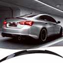 STSEV01 Rear Spoiler Wing Fit for Chevrolet Chevy Malibu L/LS/LT/RS/Premier/Malibu Hybrid 2016-2025, Painted Glossy Black Sporty Style DeckLid Lip Exterior Accessories