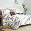 Geniospin King Size Comforter Set- 7 Pieces Boho Bed in a Bag, Western Bedding Set for All Seasons, Reversible Aztec Bedding, Lightweight Comforter Bed Set with Sheets, Pillowcases & Shams