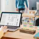 2 x Growth Mindset Desk Decor Sign, Mental Health Therapy Office Motivational Gift, Positive Affirmations for School Psychology Office Classroom, Clear Acrylic Sign