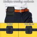 YANZHE Cell Phone Holster for Samsung Galaxy Z Flip 3 5G, Pouch Case with Metal Belt Clip, Magnetic Closure and Belt Loop