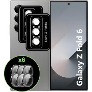 for Samsung Galaxy Z Fold 6 Camera Lens Protector,[Anti-Scratch][Easy to Install],High Definition,Anti Fingerprint,Tempered Glass film[2 pack]