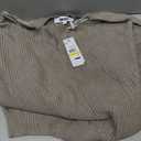 DKNY Women's Splitback Long Sleeve Button Down with Cuffed Sleeve Shirt M