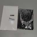 Hicarer Bridal Teardrop Cluster Crystal Jewelry Set for Women Necklace Earrings Wedding (Silver)