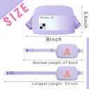 Janhavi Fanny Packs for Girls,Fanny Pack Letter,Personalized Gifts for Women, Girl, Wife, Mother-in-Law, Mini Waist Pack with Adjustable Strap for gift ideas, Birthday Gift, s,-Lavender P