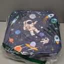 Toddler Booster Seat for Table Kitchen Chair, Astronaut | Kids Booster Seat with Non-Slip Bottom and Adjustable Straps for Dining 4" Detachable Washable Portable Travel Cushion