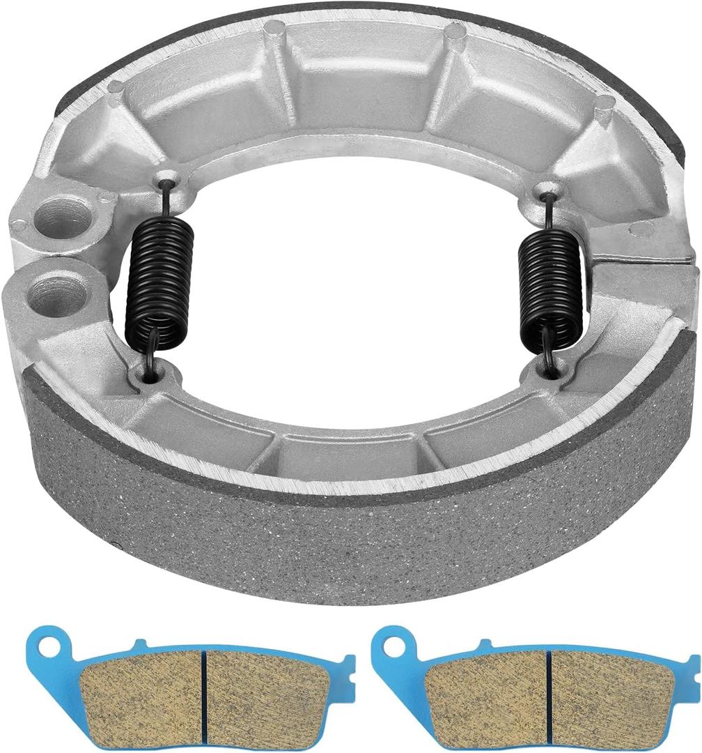 Front and Rear Brake Shoes Pads for Honda Shadow Spirit VT750 C2 DC 2001-2014, VT750 Aero 2004-2015, Shadow Phantom C2B 2010-2021, Deluxe C/CD 1998-2003, VT750 RS 2010-2014, Replace for FA196 34