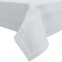 HOUZZKINGZ USA White Paper Tablecloths for Rectangle Tables | 54' X 108' 25 Pack | 3-Ply Premium Paper & Plastic Table Cloths for Parties Disposable