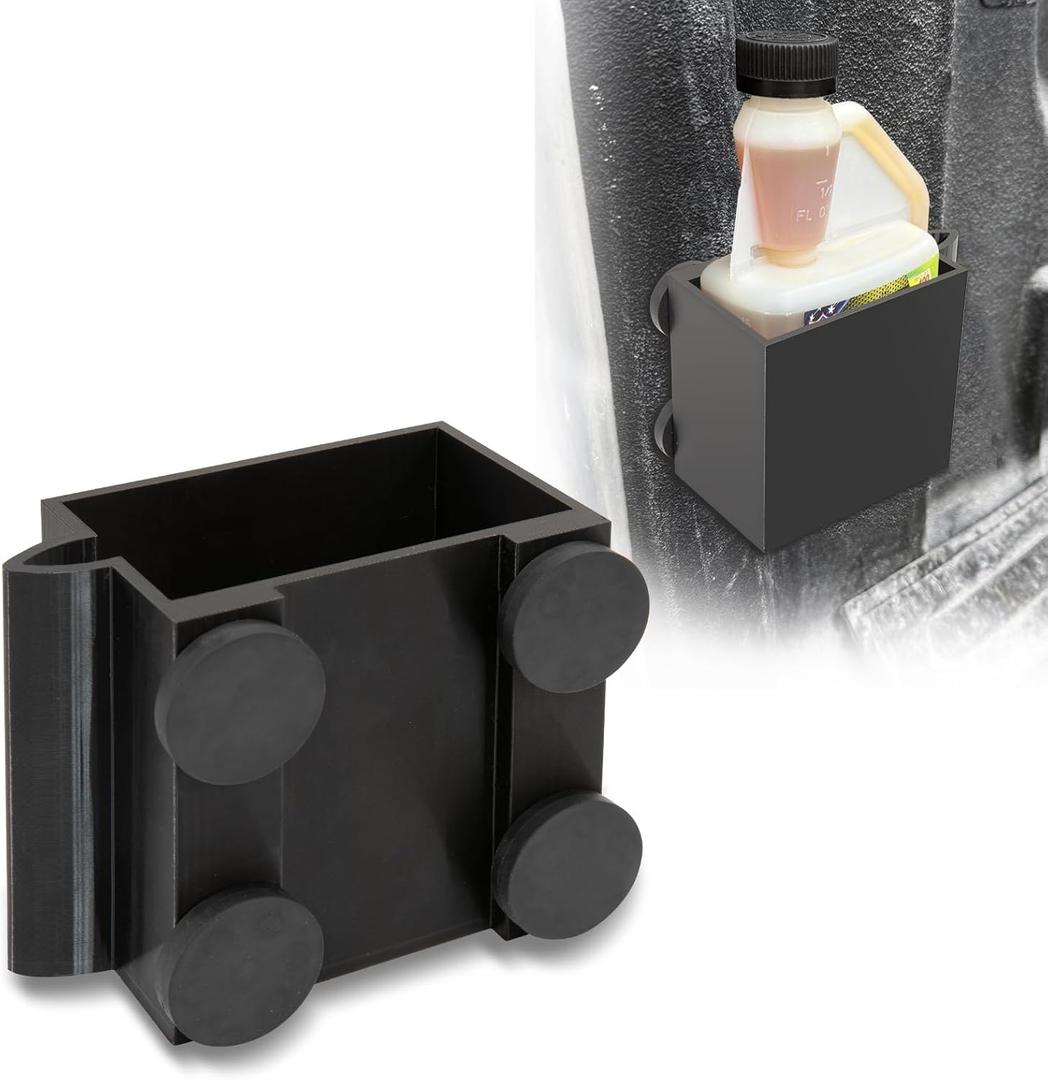 Magnetic Truck Bed Bottle Holder Compatible with Hot Shots Diesel Treatment 16 Oz Squeeze Bottle, for Hot Shots Diesel Fuel Additive, Fit for Powerstroke/Cummins/Duramax Options De Moteur