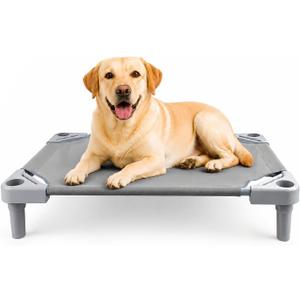 Breathable Elevated Medium Dog Bed with Metal Frame M(29.5"x19.7")