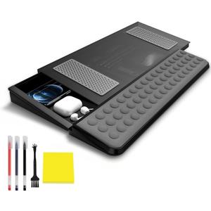 Computer Tilt Keyboard Stand - Acrylic Ergonomic Keyboard Holder for Easy Typing Working, Keyboard Riser with Comfortable Wrist Rest for Keyboard, Office, Home - Fits All Keyboard Sizes (A2)