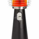 Cuisinart Portable Tabletop Patio Heater, 11,000 BTU Outdoor Propane Heater with Safety Tilt Switch and Adjustable Heat, Burner Screen Guard, 30 sq. Foot Heat Range, Black