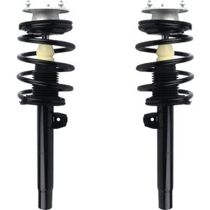 Autoround Front Complete Strut w/Coil Spring Assembly Compatible with 2000-2005 BMW 328i 325i 330i 320i 330Ci - 171581 171582