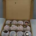 Brown Glass Christmas Ball Ornaments for Tree, 2.36 Christmas Hanging Ornaments Set of 12 Xmas Baubles for Holiday Party Xmas Tree Decorations Gifts