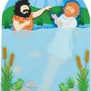 Fun Express Baptism of Jesus Acetate Craft Kit Creative Kids Crafts Religious Activities Home & Classroom Fun Perfect for Religious Education Sunday School Bible Study & Creative Play VBS 2026-12 Pcs
