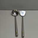 Craft Wok s/s Ladle and Spatula (Turner) Stainless Set with Stainless Handles for Asian Chinese Woks Traditional / 732W326