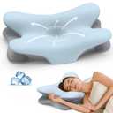Besyodo Cervical Pillow for Neck Pain Relief - Neck Pillow Memory Foam Pillows(Blue)
