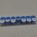 Extra Large Weekly Pill Organizer - XL Daily Pill Box - 7 Day Am Pm Pill Case Jumbo Pill Container for Supplements Big Pill Holder Twice A Day Oversized (Blue/White)