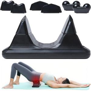 Psoas Release Tool - 3-in-1 Massage Tool - Psoas Muscle Release Tool for Hip Hook, Flexor, Back, Glute, Iliacus, and Neck Pain Trigger Point and Myofascial Release Tool - Night Black [Patent Pending]