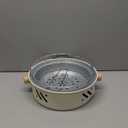 Portable Charcoal Grill, Round Tabletop Small Grill Indoor Outdoor Dual-Use, Camping Picnic Garden Beach Party