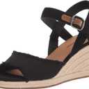 Lucky Brand Women's Mindra Espadrille Wedge Sandal (8, Black)