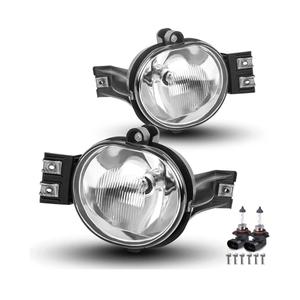 PIT66 Front Bumper LED Fog Lights, Compatible with 2002-2008 Dodge Ram 1500/2003-2009 Dodge Ram 2500 3500 Left/Right 55077475AE, 55077474AE, CH2592121