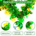 33FT Glitter St.Patrick's Day Tinsel Garland Decorations Green & Gold Shamrock Clover Metallic Twist Shamrock Garland for Irish Festival Party Tree Mantle Office Parade Floats Ornaments