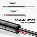 2 Pcs Rear Hatch Tailgate Lift Supports Gas Spring For 2001 - 2007 Dodge Grand Caravan Chrysler Town & Country Voyager