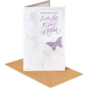 American Greetings Sympathy Card for Loss of Mother (Thinking of You)