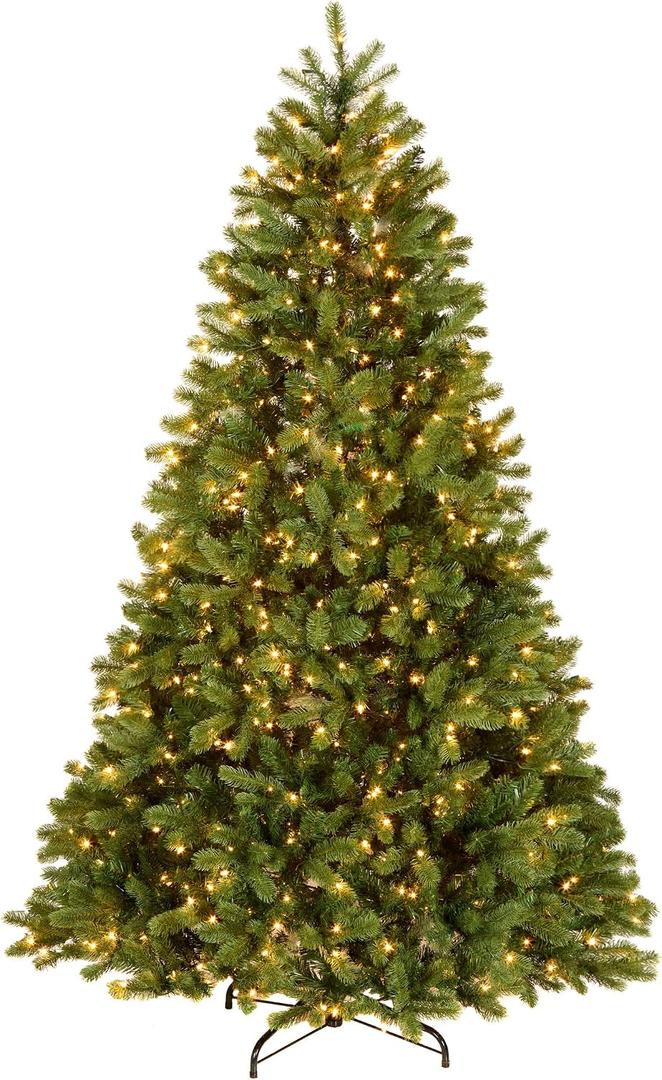 National Tree Company 7.5 ft Pre-Lit Downswept Douglas Fir Full Artificial Christmas Tree, 750 Clear Lights, 1867 Tips, Includes Stand, Green