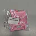 XXXS Pink Soft Mesh Dog Harness and Leash Set,No Escape Puppy Harnesses for Training Walking Reflective Adjustable Puppy Vest for Small Medium Dogs, Cats (Pink, XXXS)