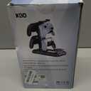 KDD Headphone & Controller Stand with Wireless Charging - Rotatable Headset Stand with 9 Light Modes - Controller Holder with 2 USB and Type C Ports - for Gamers Desktop Accessories