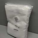 F-CHU Boho White Curtains 84 Inches Long Bohemia Linen Curtains for Bedroom Living Room, Super Soft Light Filtering Country Rustic Semi Sheer Farmhouse Curtain Rod Pocket 2 Panels Set 52x84