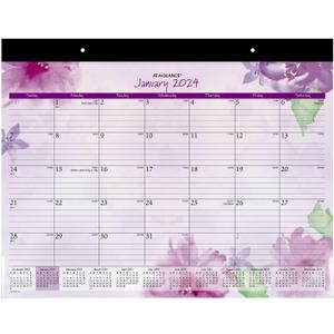 AT-A-GLANCE 2024 Desk Calendar, Monthly Desk Pad, 21-3/4" x 17", Standard, Beautiful Day (SK38-704-24)