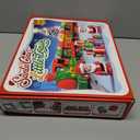 Christmas Train Set for Toddlers 2-4: Electric Toy Train with Light & Music, Toddler Toys for 1 2 3 Year Old Boy Girl, 6 Santa Finger Puppets, Track for Around Tree, Stacking Barns