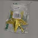 APSAMBR-3D Glitter Star Christmas Tree Topper Decoration Hanging Christmas Treetop Star Ornament for Christmas Celebration