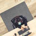 Placoot Desk Chair Mat for Hardwood Floor & Tile 55"x35" Office Chair Mat for Rolling Chairs Large Anti-Slip-Recyclable Material Computer Chair Mat Rug for Office/Home (Rectangle-lightgrey)