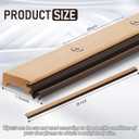 3' Adjustable Sill Cap for Therma-Tru Door,Sill Cap Threshold Replacement,Durable, Rot-Resistant, Wood-Grained Texture (Light Wood Composite), SCA4HU30SCA3MU30